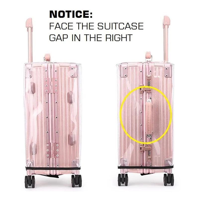 Luggage Protective Cover Transparent - 1 szt. Przezroczysta osłona na walizkę