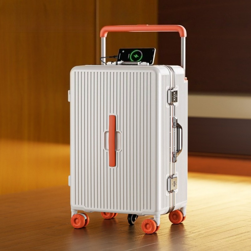 Aluminum Frame Carry On Luggage - Walizka podróżna z szerokim uchwytem, aluminiową