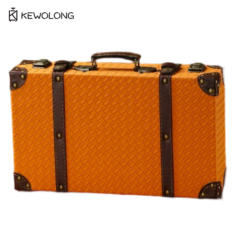 Retro Vintage Trunk Suitcase - Vintage Europejska Walizka w Stylu Retro,