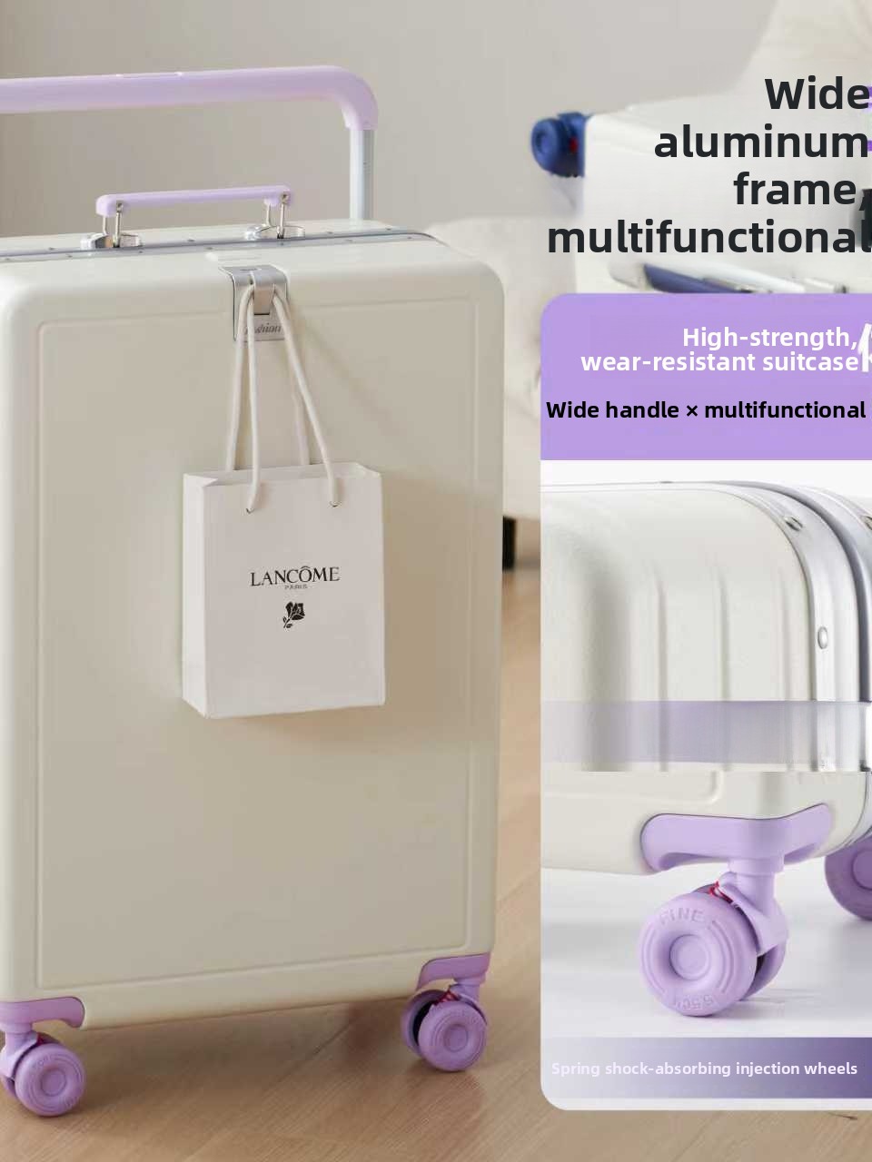Aluminum Frame Carry On Luggage - Nowa walizka podróżna o dużej pojemności