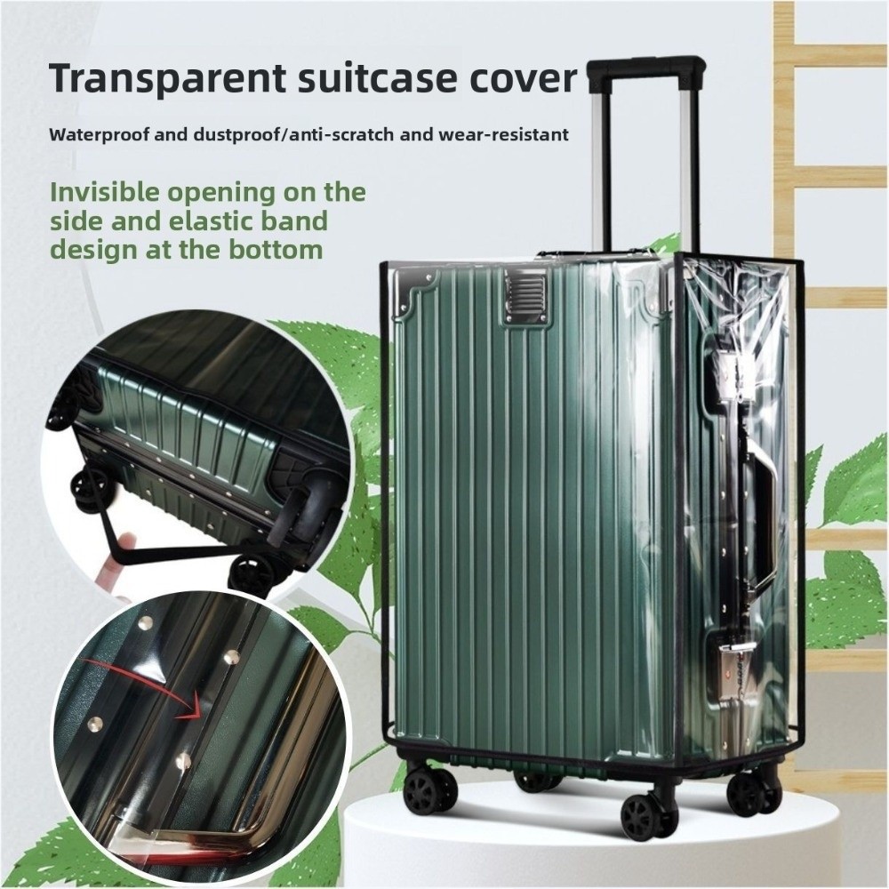Luggage Protective Cover Transparent - Pokrowiec na walizkę podróżną 18-30 cali,