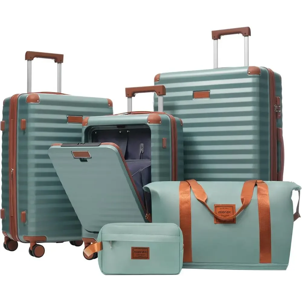 Expandable Hard Shell Luggage Set - 5-częściowy zestaw walizek z twardą skorupą,
