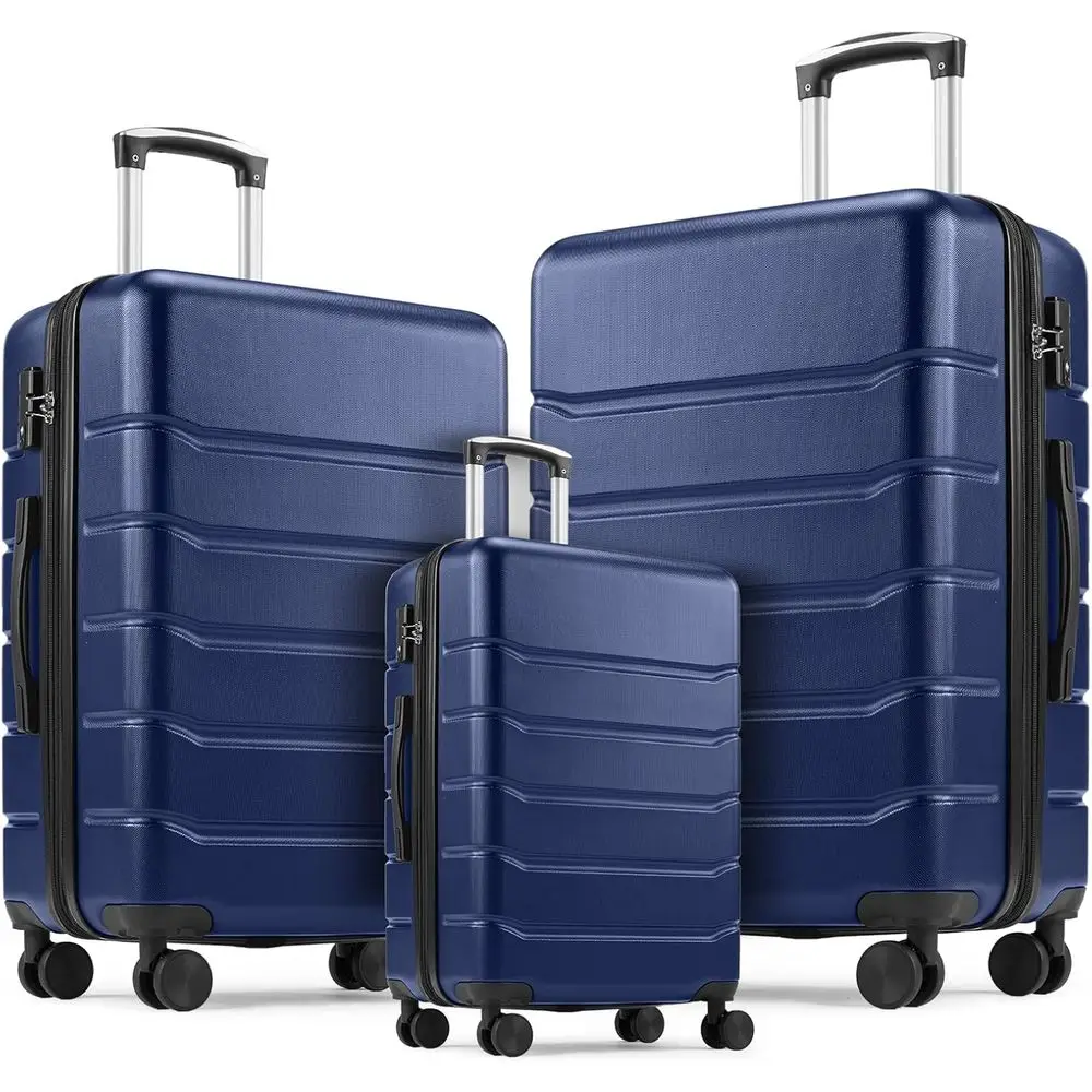 Expandable Hard Shell Luggage Set - 3-częściowy zestaw walizek z twardą skorupą,