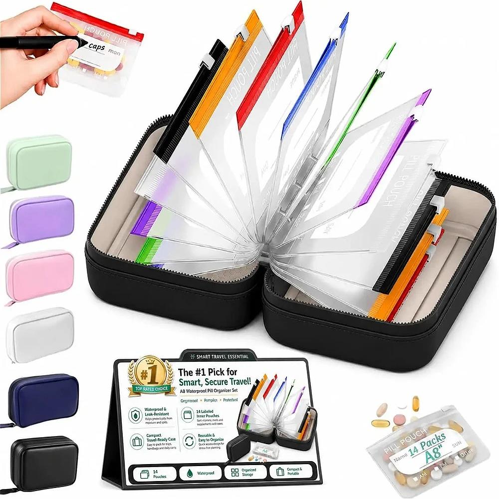 Handbags - 7/14 – wodoodporny, tygodniowy organizer na