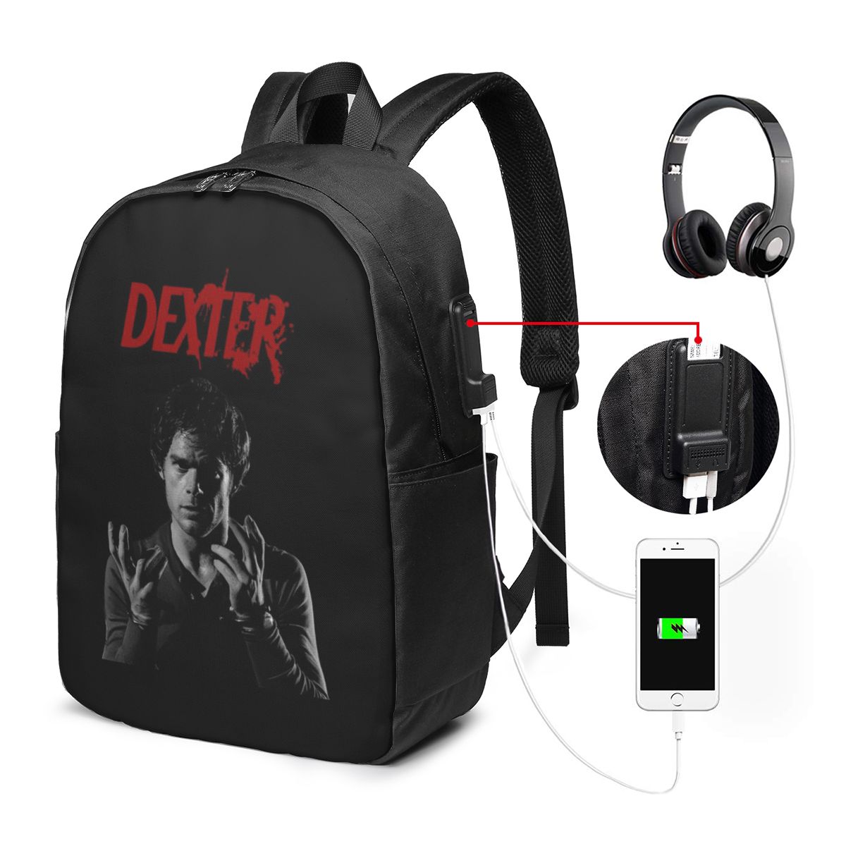 Backpacks - Plecak Filmowy Dexter Morgan Torba Podróżna