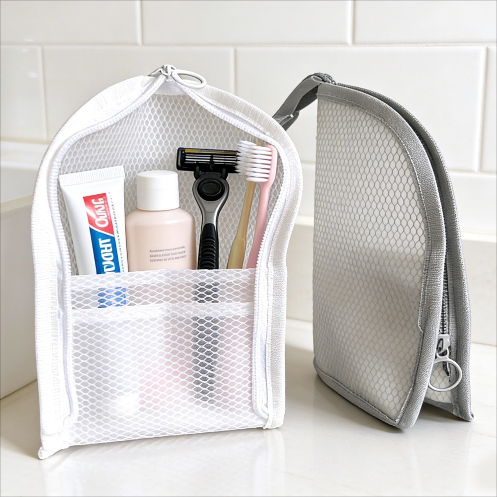 Cosmetic Bags - Siatkowa kosmetyczka oddychająca szybkoschnąca stojąca pionowa