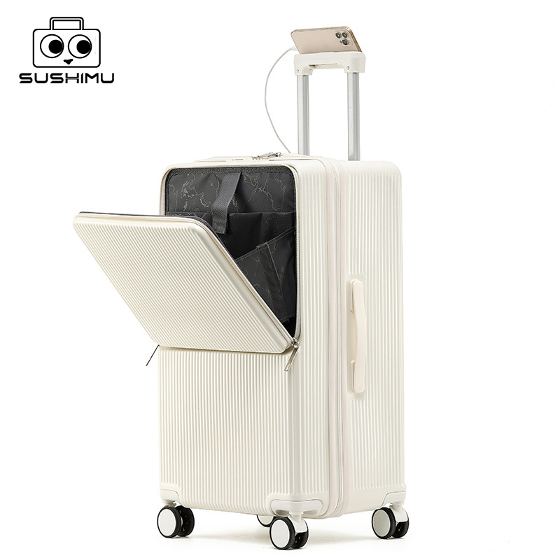 Aluminum Frame Carry On Luggage - Sushimu walizka szeroki uchwyt walizka podróżna