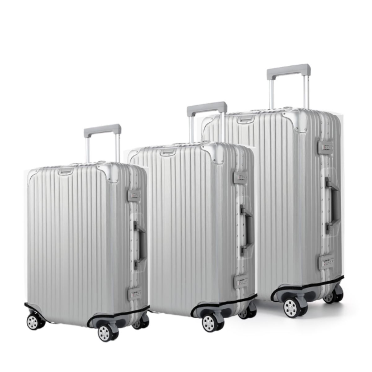 Waterproof Suitcase Cover Protector - Grubszy, przezroczysty pokrowiec ochronny na walizkę,
