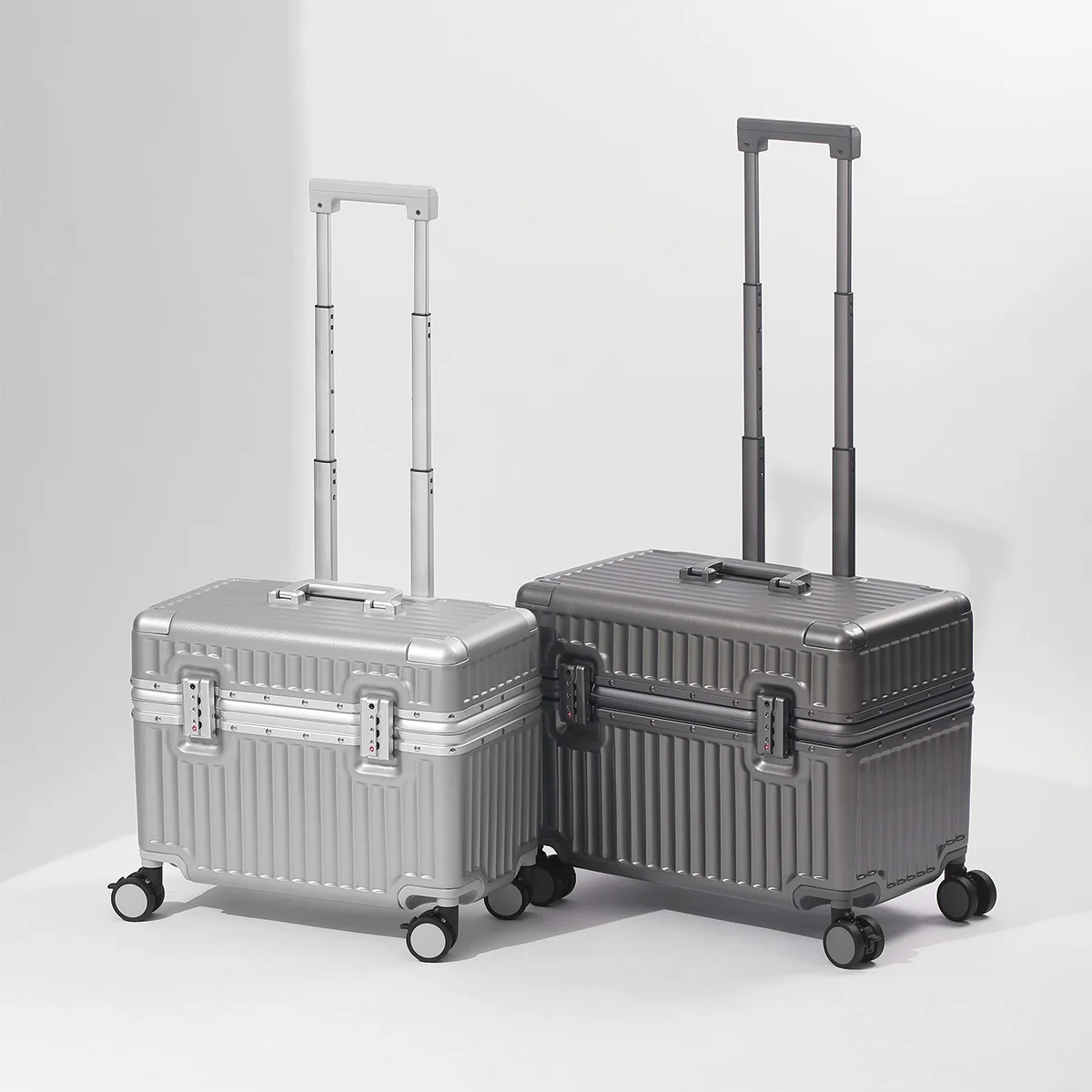 Aluminum Frame Carry On Luggage - Walizka z aluminiową ramą, 18 cali,