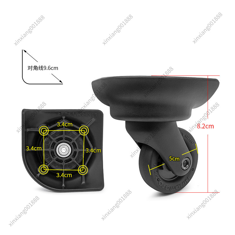 Kółka zamienne do walizek Sams – Silent Replacement Luggage Wheels recenzja i cena