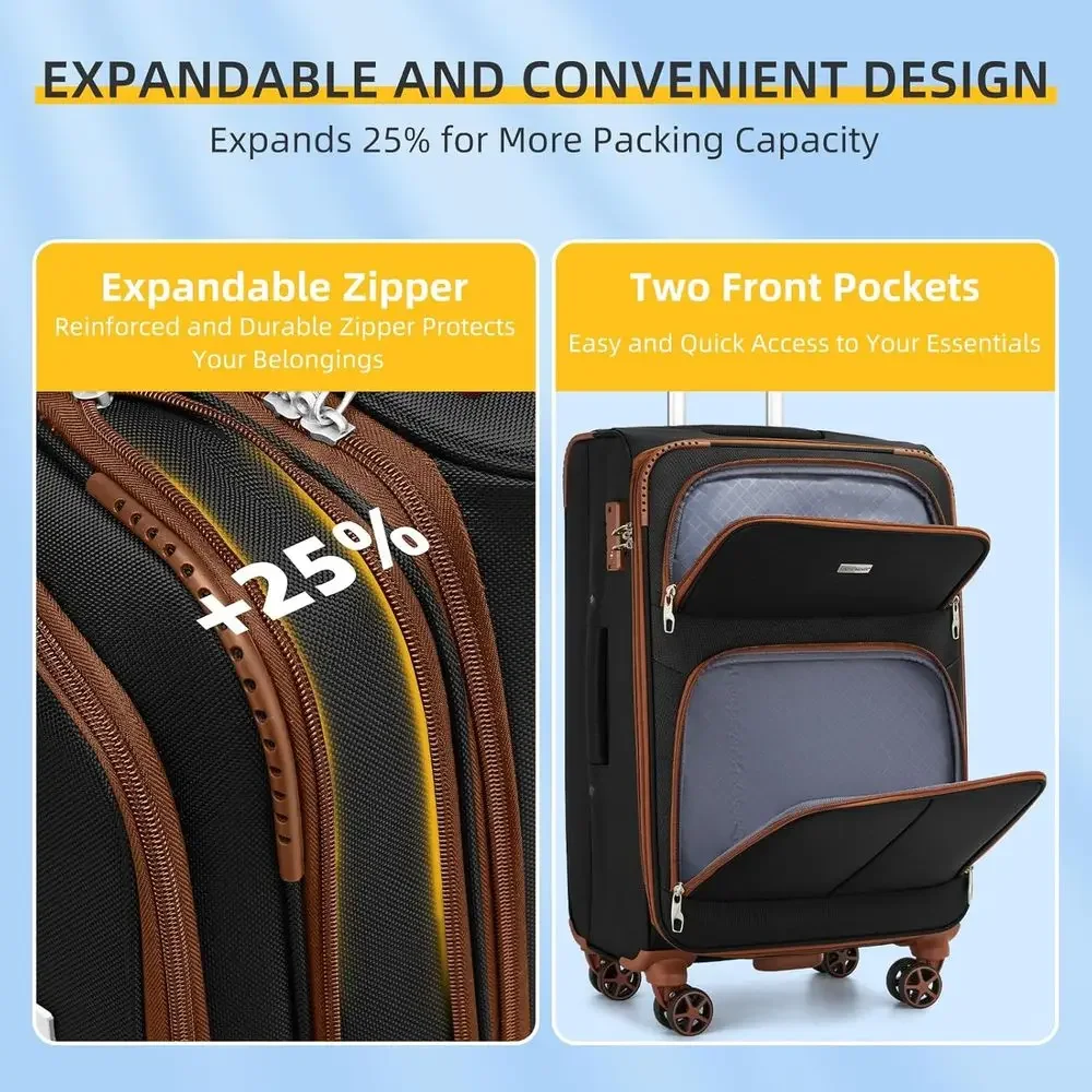 5-częściowy zestaw walizek roz – Expandable Hard Shell Luggage Set recenzja i cena