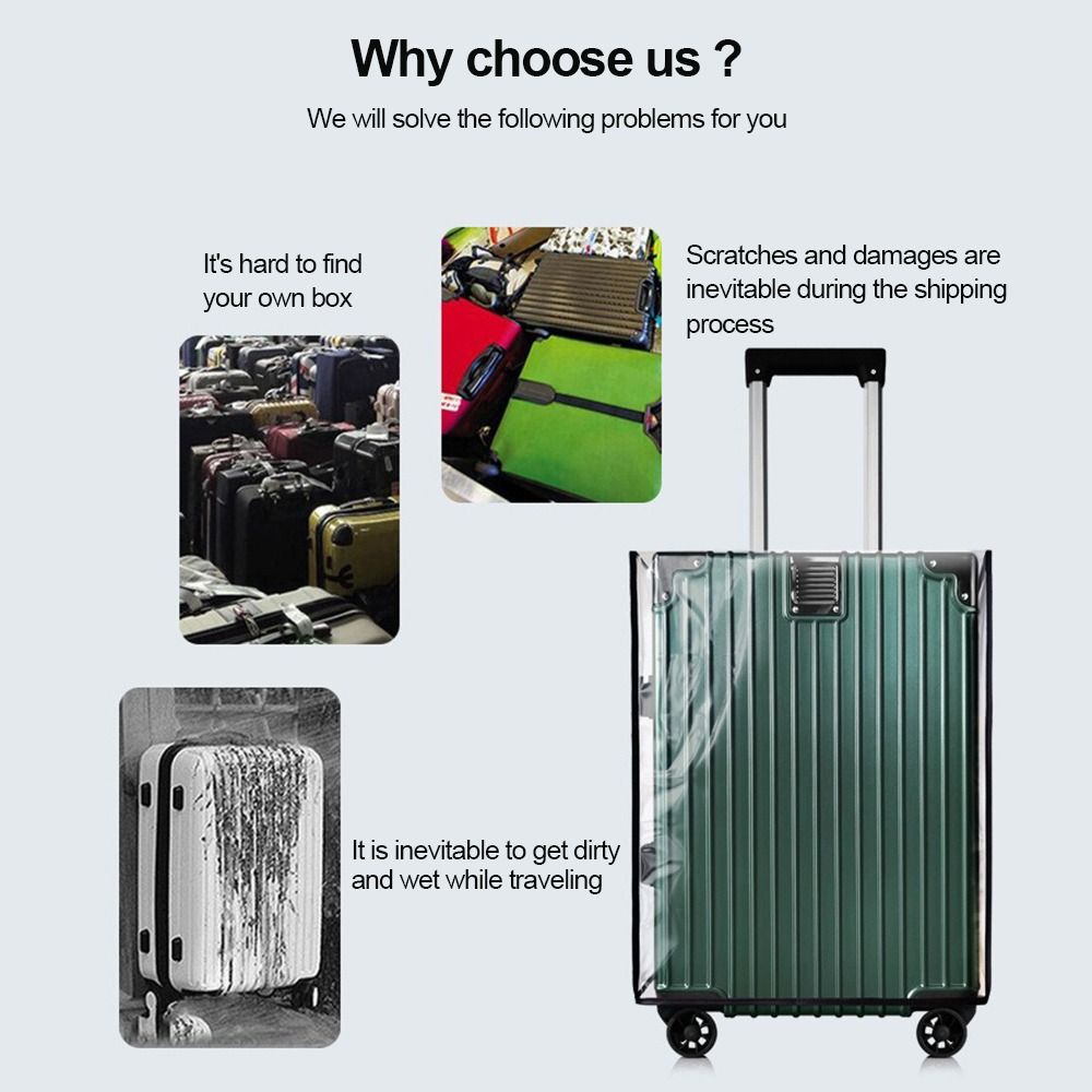 Wytrzymały, w pełni przezroczy – Waterproof Suitcase Cover Protector recenzja i cena