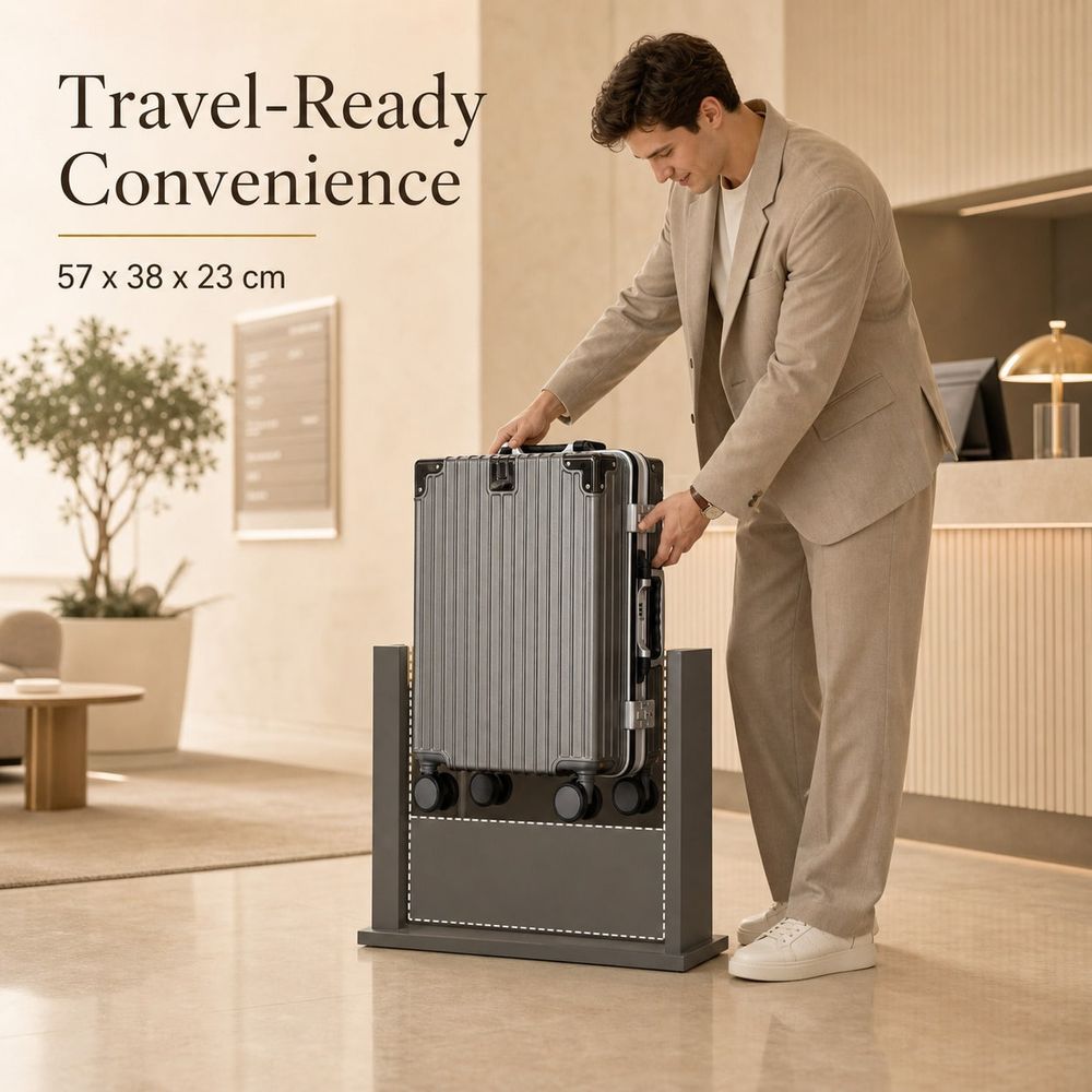 Walizka podręczna zatwierdzona – Aluminum Frame Carry On Luggage recenzja i cena