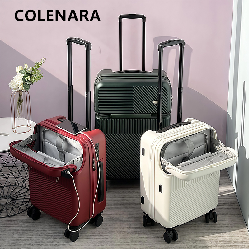 Walizka COLENARA z ładowaniem, – Front Opening Laptop Luggage 24 Inch recenzja i cena