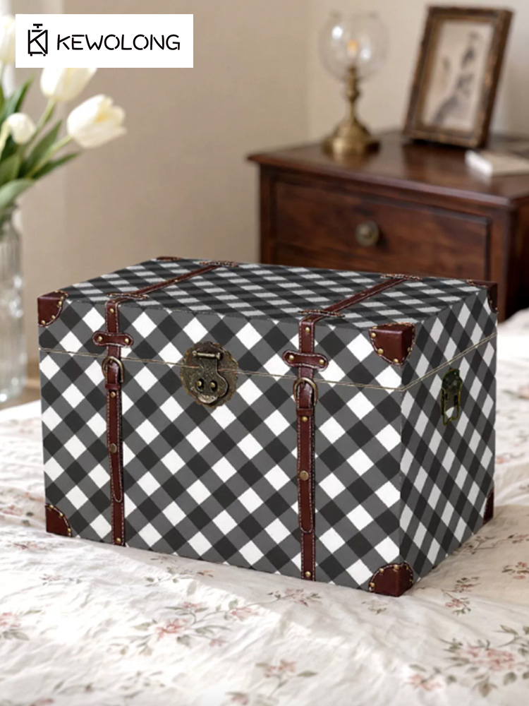Drewniane pudełko do przechowy – Retro Vintage Trunk Suitcase recenzja i cena