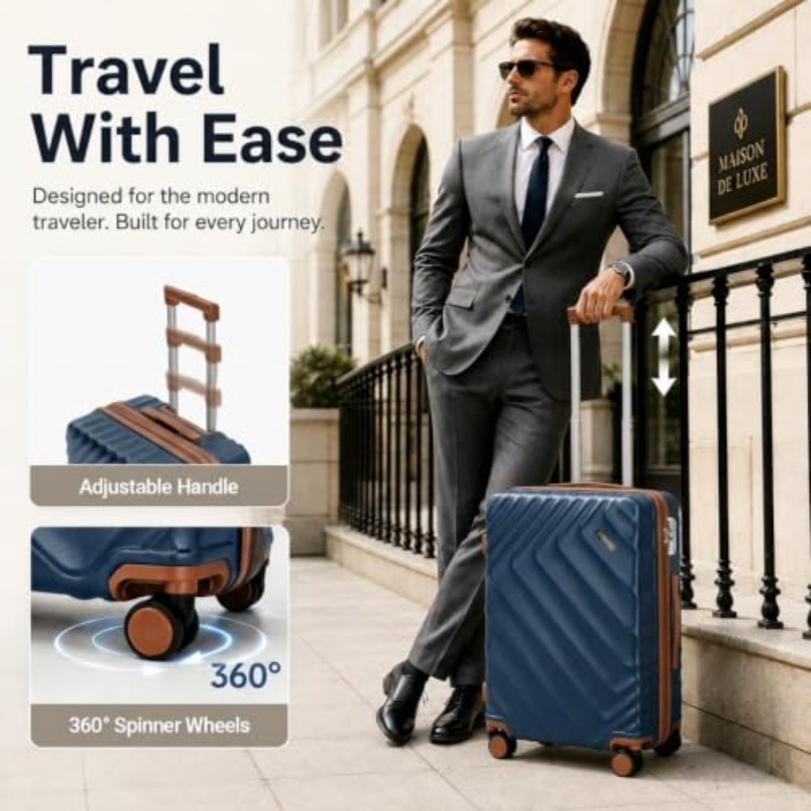 5-częściowy zestaw walizek z t – Expandable Hard Shell Luggage Set recenzja i cena