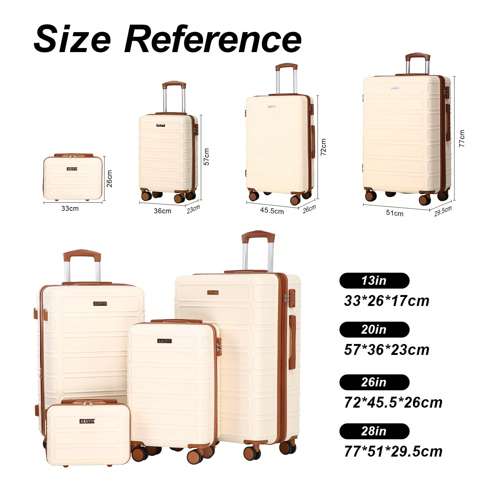 Zestaw walizek ABS 4-w-1 z moż – Expandable Hard Shell Luggage Set recenzja i cena