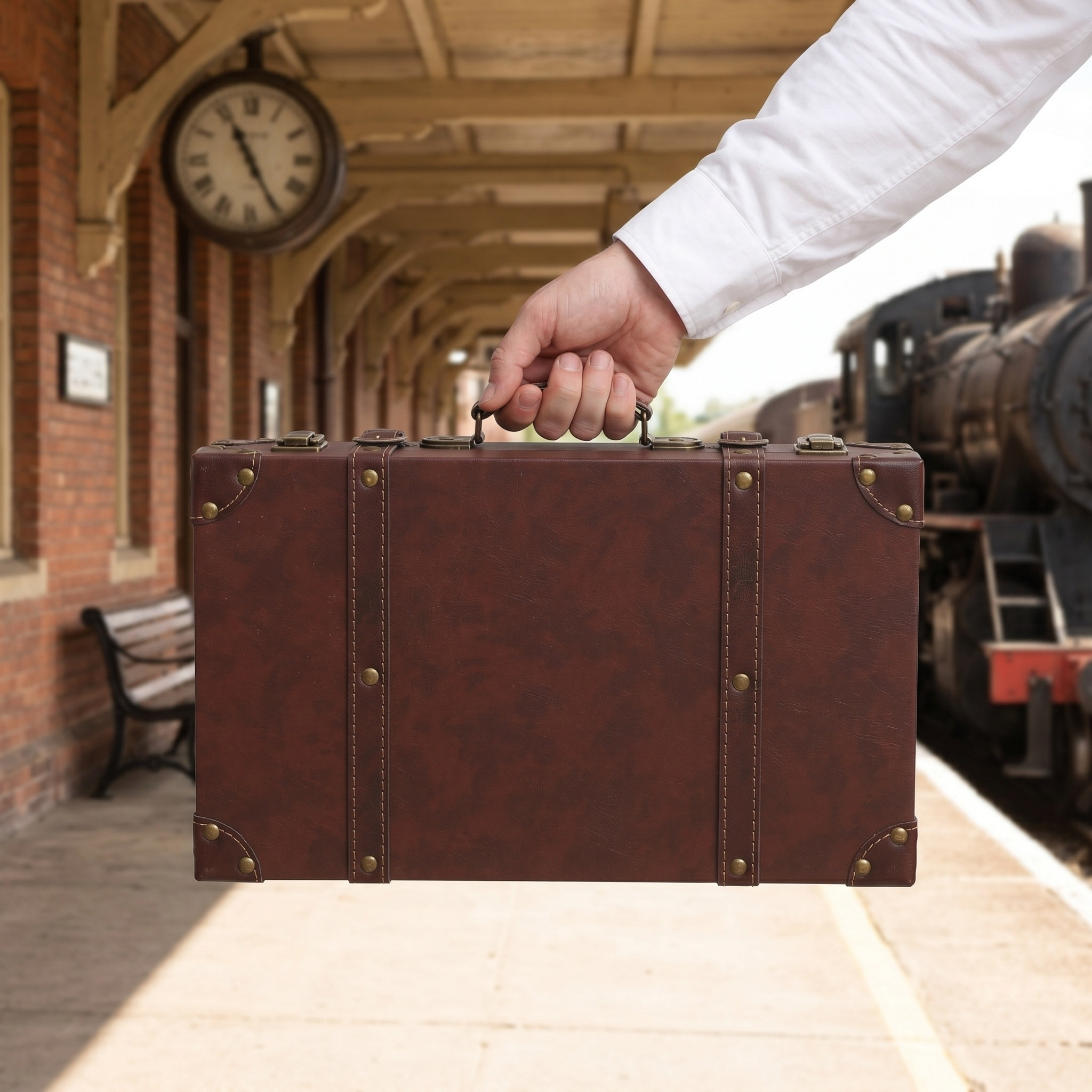 Retro, w stylu vintage, walizk – Retro Vintage Trunk Suitcase recenzja i cena