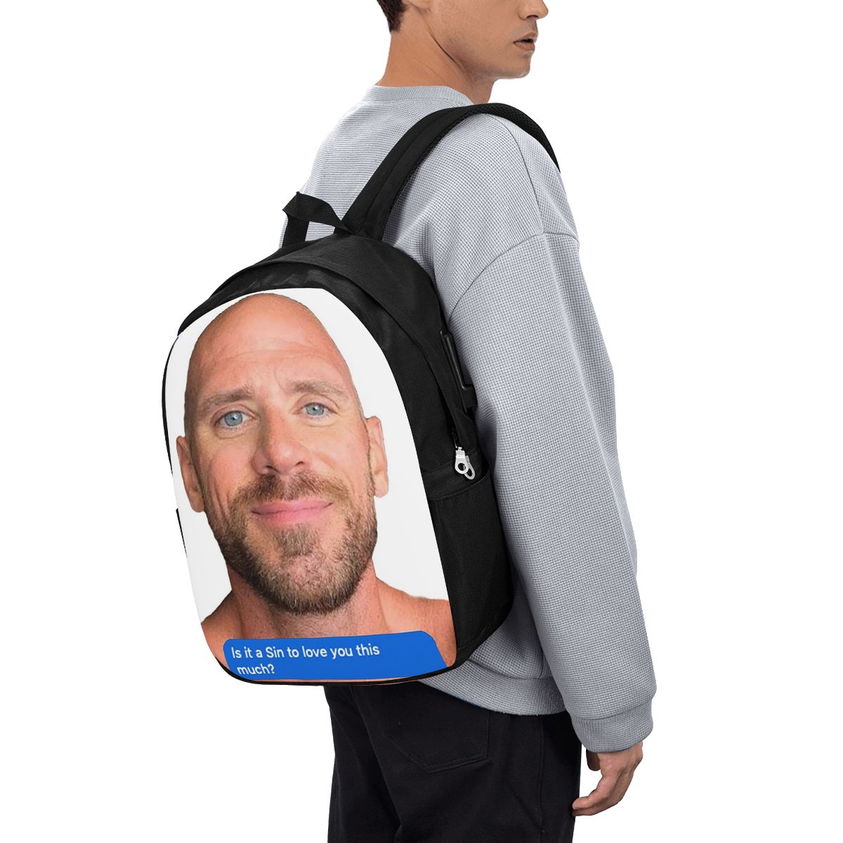 Plecak Johnny Sins z motywem f – Travel Bags recenzja i cena