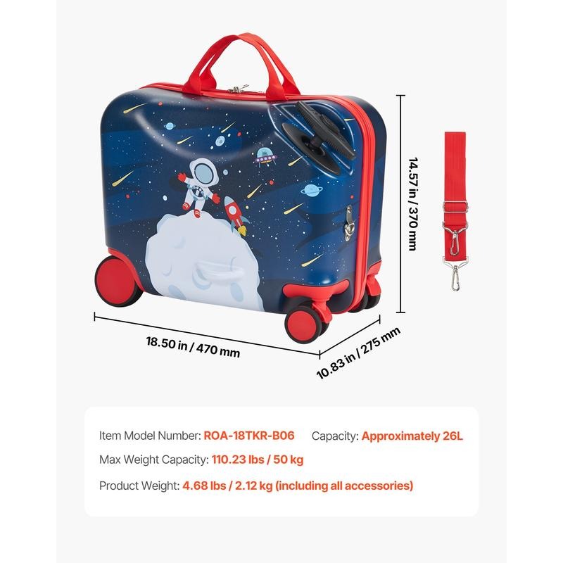 Walizka na kółkach 18-calowa,  – Kids Ride On Suitcase Scooter recenzja i cena