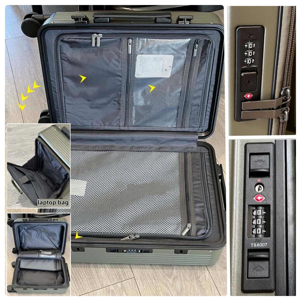 Walizka 2-w-1 z odłączanym ple – Aluminum Frame Carry On Luggage recenzja i cena