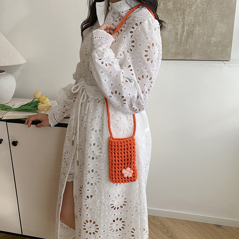 1 szt. Nowa ażurowa dziergana  – Handbags recenzja i cena