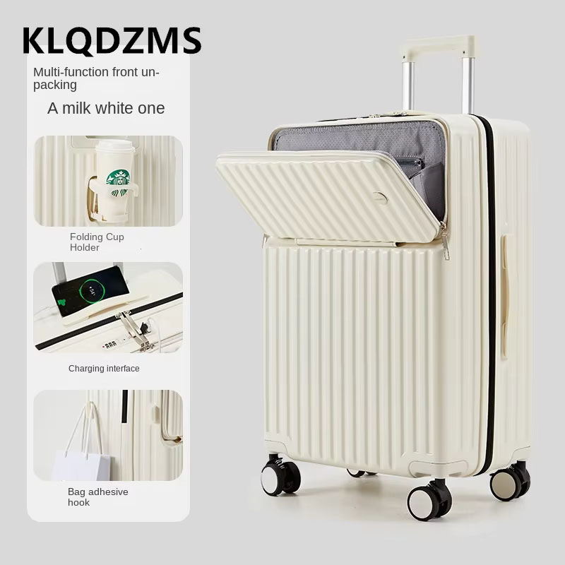 KLQDZMS Walizka męska na kółka – Spinner Wheel Rolling Suitcase 20 Inch recenzja i cena