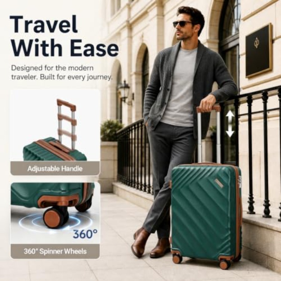 5-częściowy zestaw walizek z t – Expandable Hard Shell Luggage Set recenzja i cena