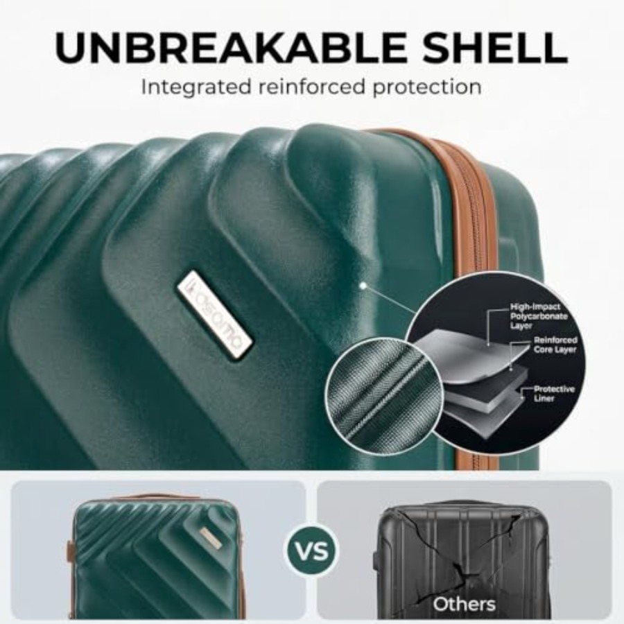 5-częściowy zestaw walizek z t – Expandable Hard Shell Luggage Set recenzja i cena