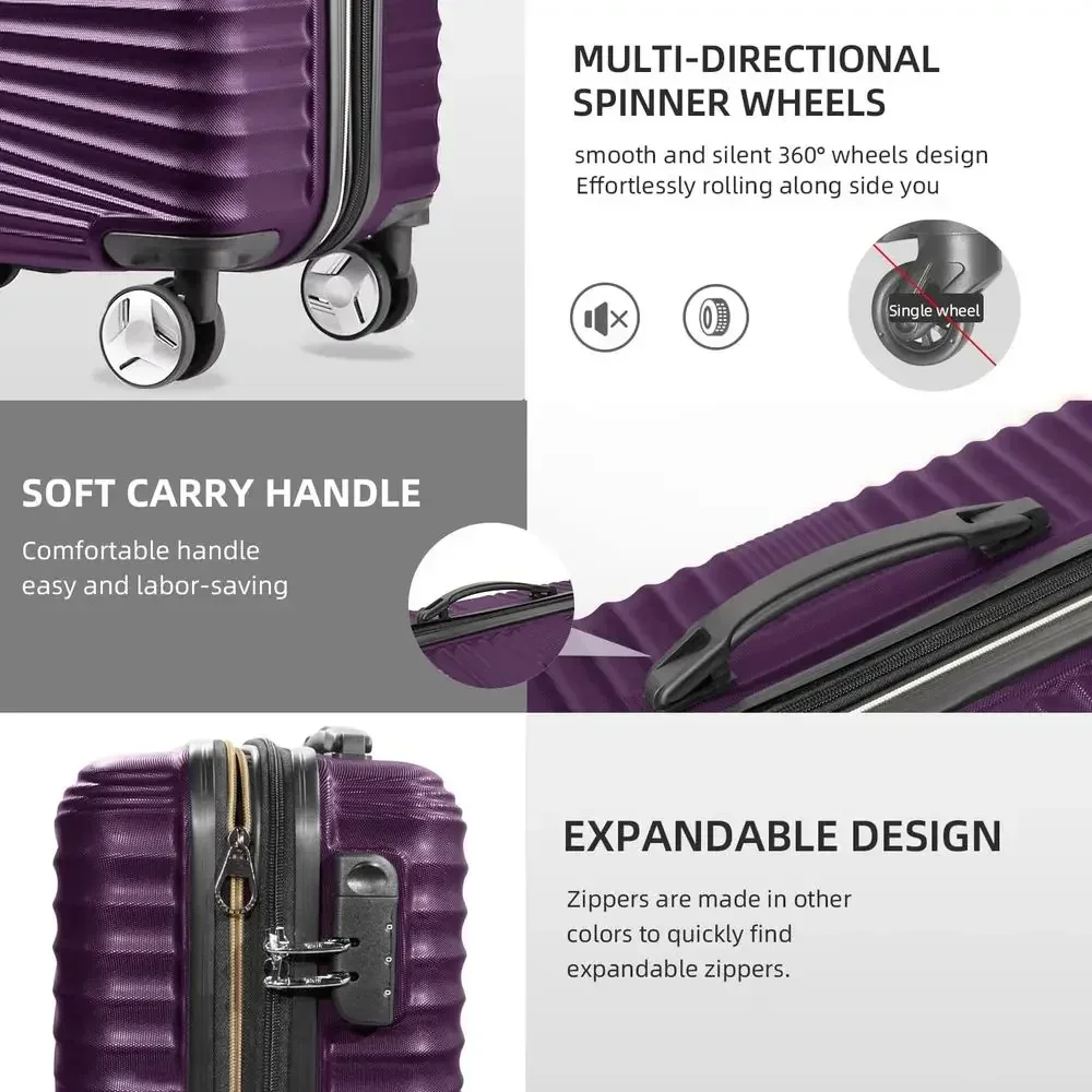 5-częściowy zestaw walizek z t – Expandable Hard Shell Luggage Set recenzja i cena