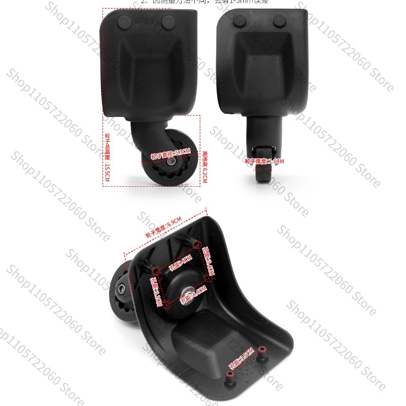 Dla BW042 #   Zamiennik kółka  – Silent Replacement Luggage Wheels recenzja i cena