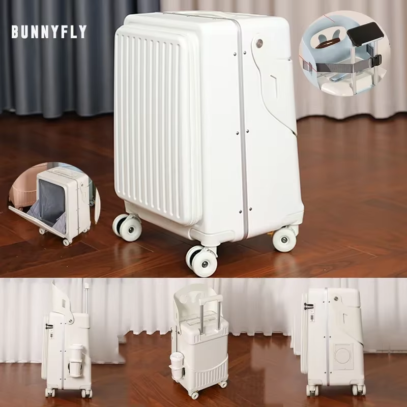 Walizka na kółkach BunnyFly z  – Aluminum Frame Carry On Luggage recenzja i cena
