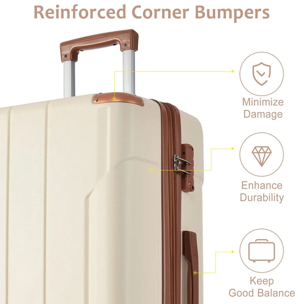 Zestawy walizek z twardego two – Expandable Hard Shell Luggage Set recenzja i cena
