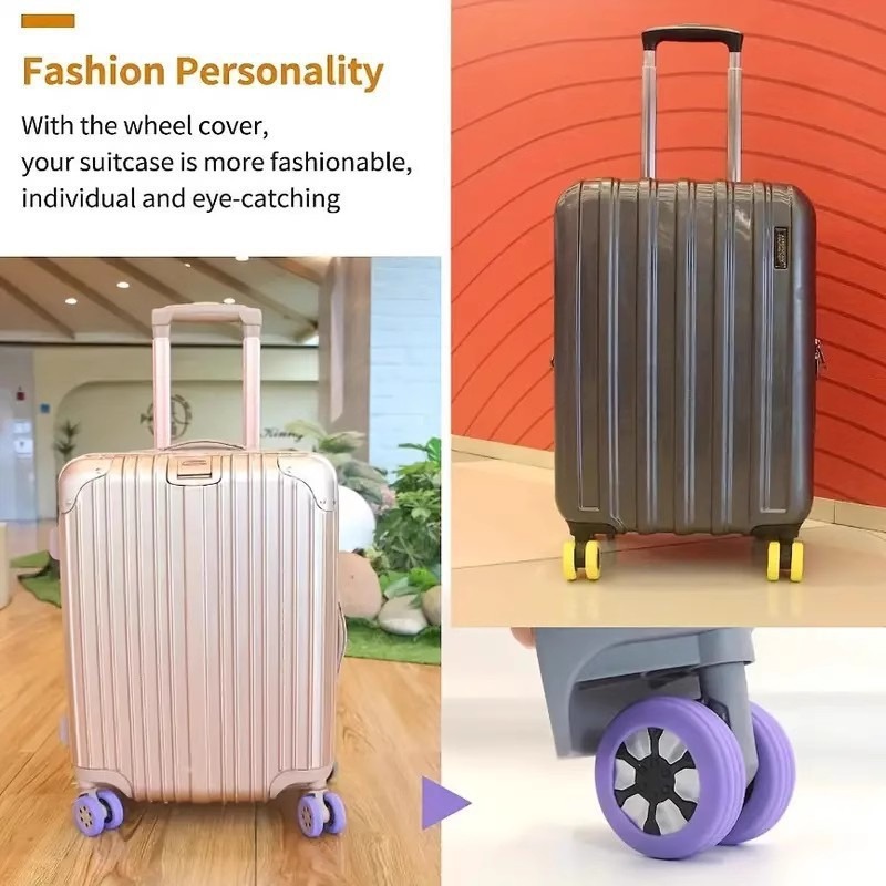 8 szt. Ciche gumowe nakładki n – Silent Replacement Luggage Wheels recenzja i cena