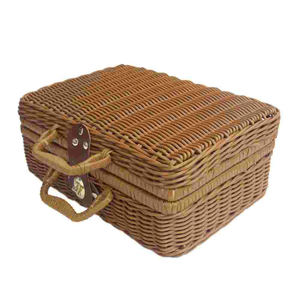 Kosz Rattanowa Wiklina Walizka – Retro Vintage Trunk Suitcase recenzja i cena