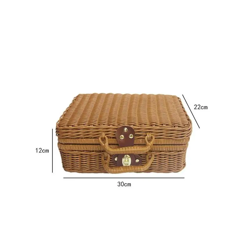 Kosz Rattanowa Wiklina Walizka – Retro Vintage Trunk Suitcase recenzja i cena