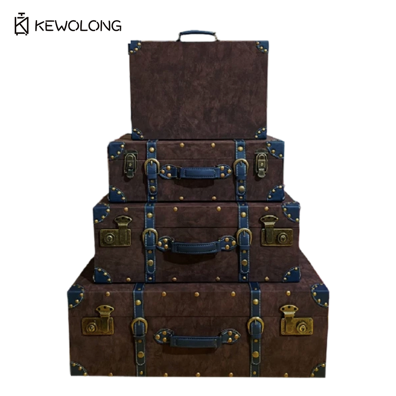 Stary skórzany kufer do przech – Retro Vintage Trunk Suitcase recenzja i cena
