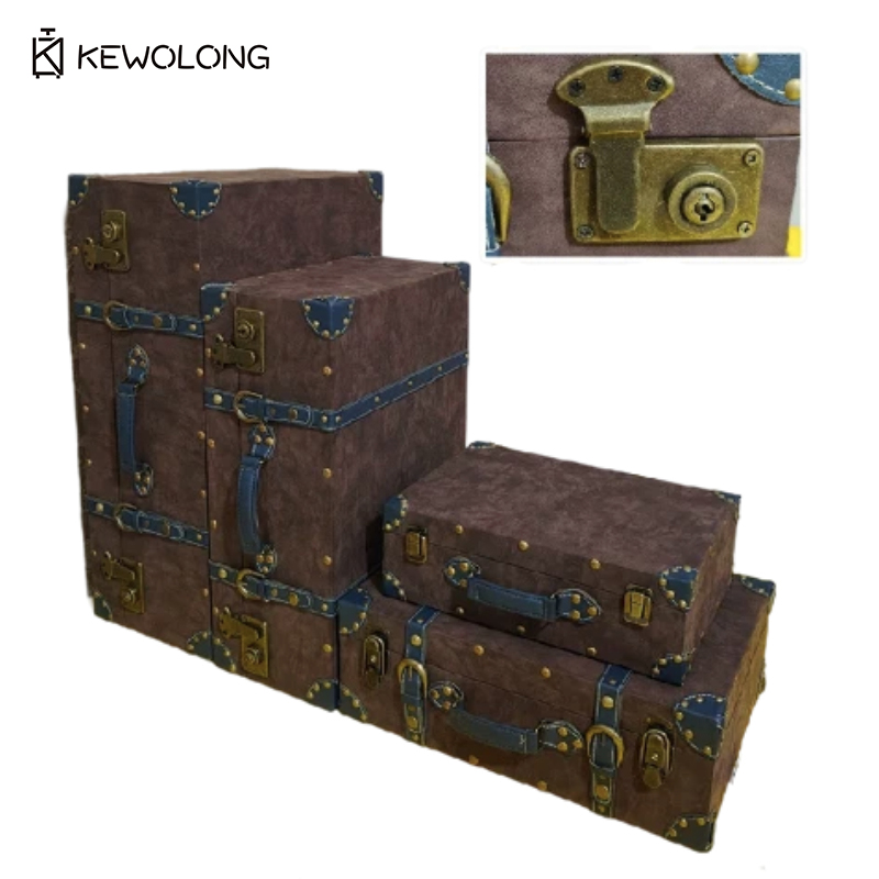 Stary skórzany kufer do przech – Retro Vintage Trunk Suitcase recenzja i cena