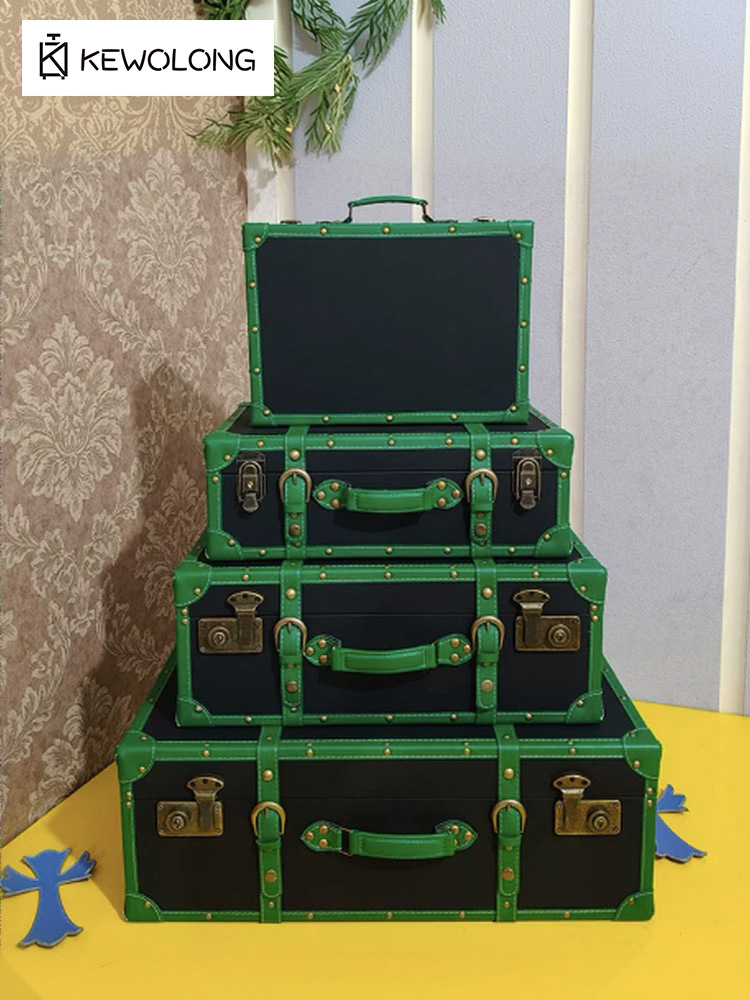 Stary skórzany kufer do przech – Retro Vintage Trunk Suitcase recenzja i cena