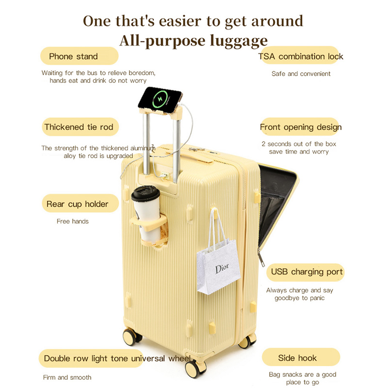 Sushimu walizka szeroki uchwyt – Aluminum Frame Carry On Luggage recenzja i cena