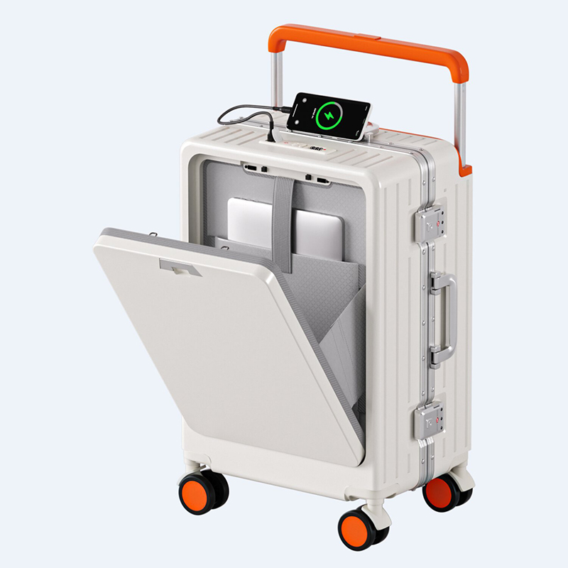 Walizka podróżna z aluminiową  – Front Opening Laptop Luggage 24 Inch recenzja i cena