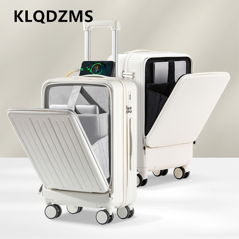 KLQDZMS 20-calowa walizka z ła – Front Opening Laptop Luggage 24 Inch recenzja i cena