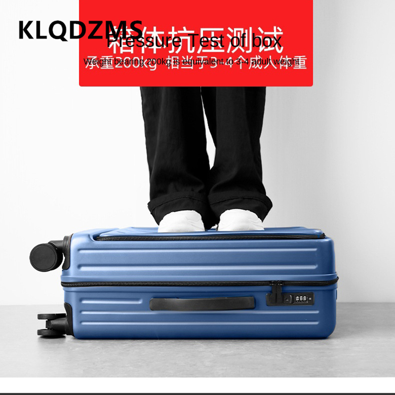 KLQDZMS 20-calowa walizka z ła – Front Opening Laptop Luggage 24 Inch recenzja i cena