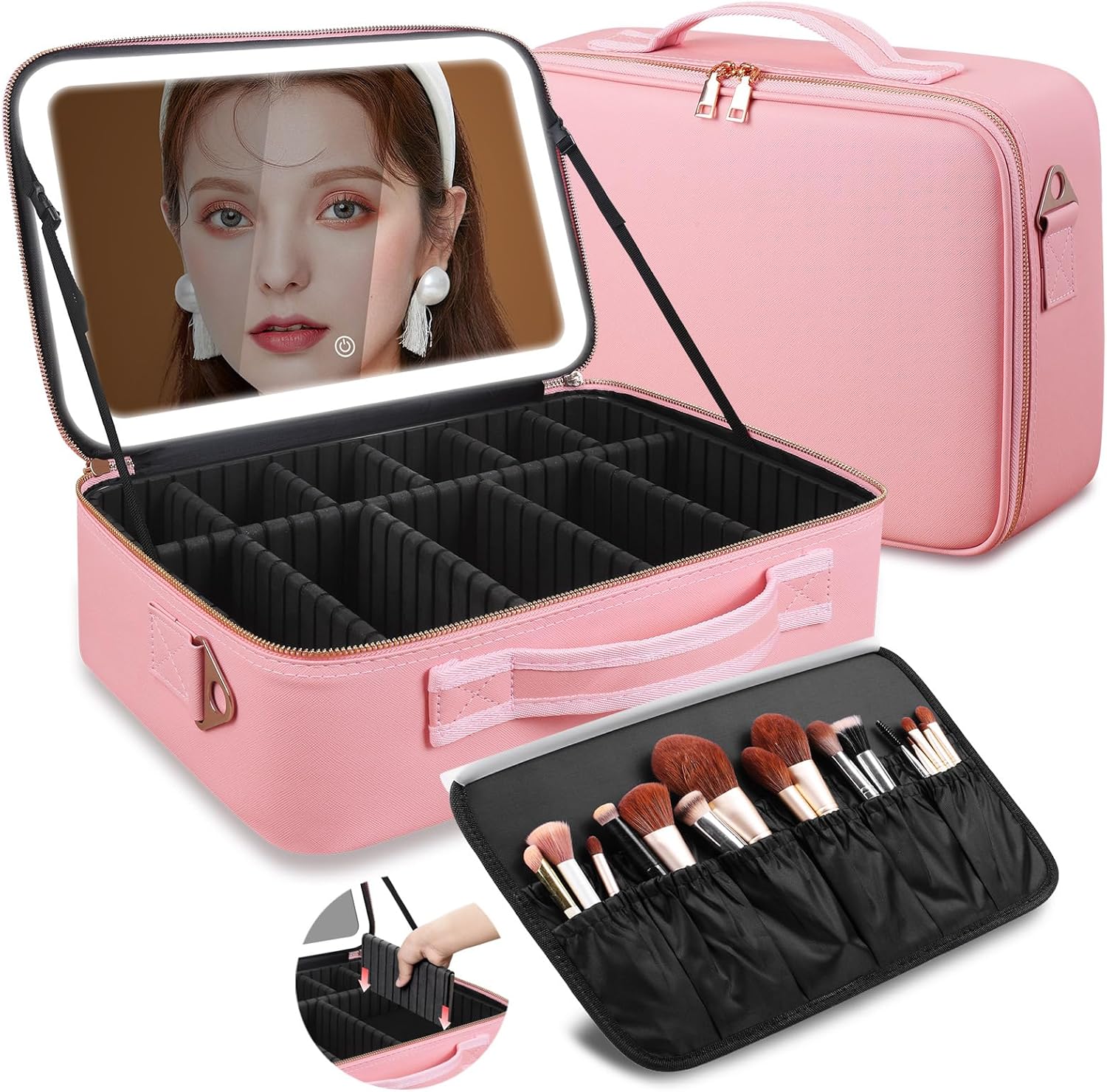 Duża kosmetyczka z lustrem LED – Cosmetic Bags recenzja i cena